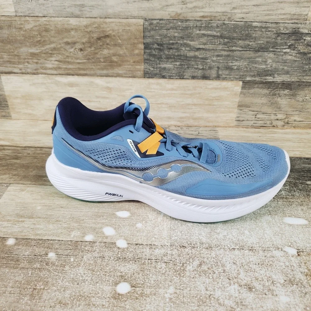 Saucony Guide 15 Womens Shoe Sz 10 Running Sky Blue Mesh Lace Up Low Top Sneaker